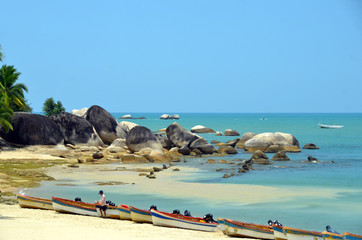 Boat rentals in the park World's end, China, Hainan, Sania