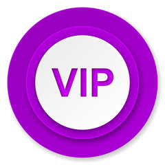 vip icon, violet button