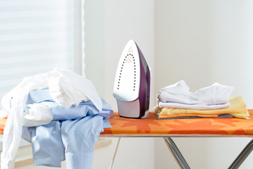 Clothes ready for ironing