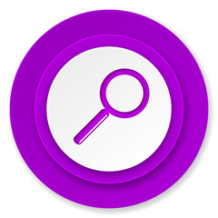 search icon, violet button