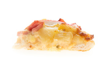 pizza slice isolated on white background