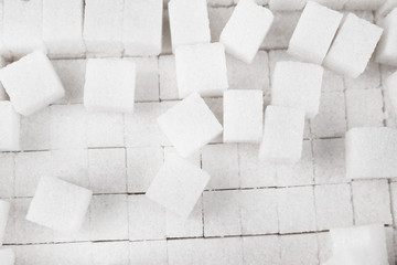 White refined sugar background