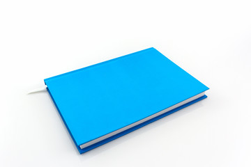 Blue diary book .
