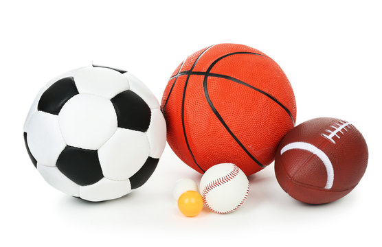 Sports balls isolated on white © Africa Studio