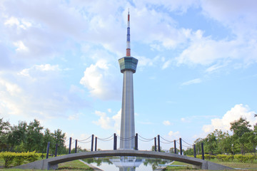 Fototapeta premium Tower In Memorial Park - Stock Image