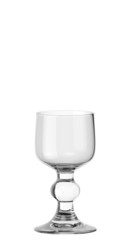 Empty wine glass on white background isolated