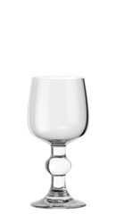 Empty wine glass on white background isolated