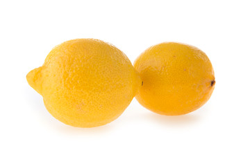 lemon fruit sour isolated on white background