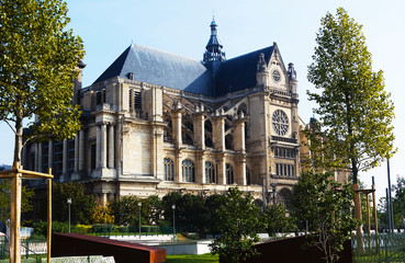 Obraz premium Paris, France. Gothic Saint Eustache Church