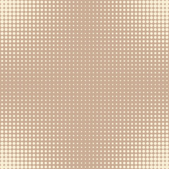 Halftone dots of beige on beige background