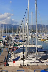 Fotobehang yachts and boats in marina harbour  © William Richardson