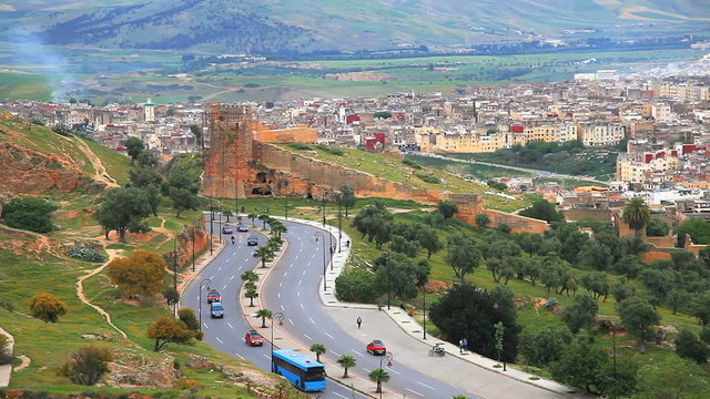 Viewpoint at fez in morocco