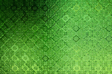 glass traditional thai style texture decorated on the window