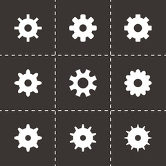 Vector gear icon set