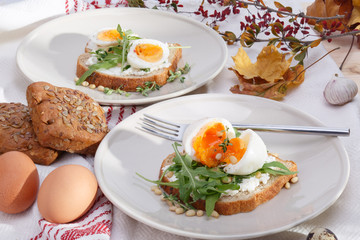 sandwiches with eggs