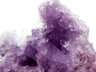 amethyst geode geological crystals - obrazy, fototapety, plakaty