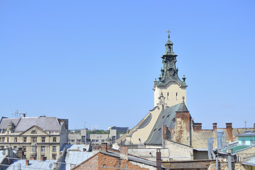 Fototapeta premium high broach of catholic cathedral