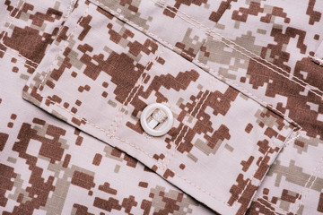 Closeup of military uniform