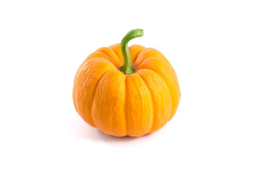 Small decorative orange pumpkin