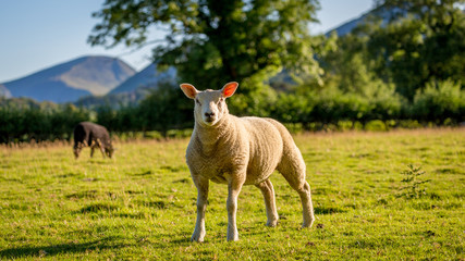 Herdwick sheep in The Lake District, England