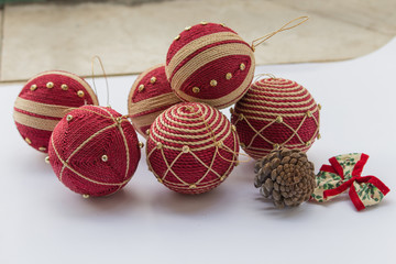 christmas ball decoration background