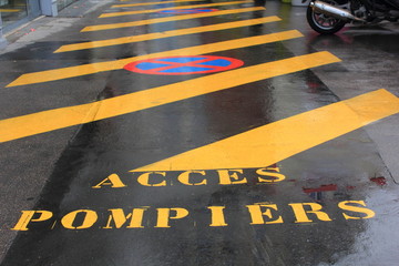 accés pompier