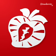 background with strawberries