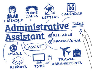 administrative assistant - obrazy, fototapety, plakaty