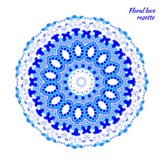 lacy pattern of flowers