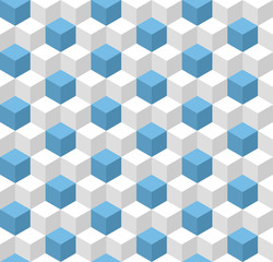 Geometric seamless background with cubes