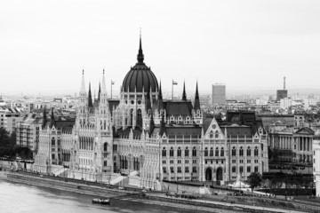 Budapest Parliament Building on the Danube