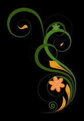 Swirl Decorative Floral Art