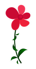 Red Vector Blossom