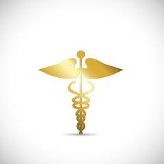 Gold Medical Symbol