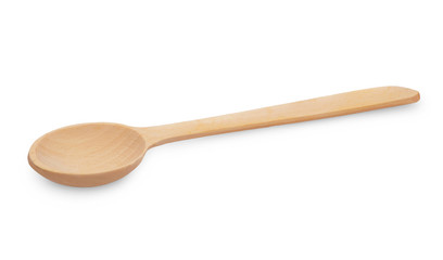 Wooden Spoon isolated on white background