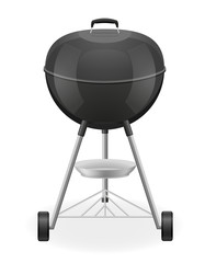brazier for barbecue vector illustration
