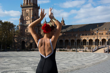 Flamenco dancer - obrazy, fototapety, plakaty