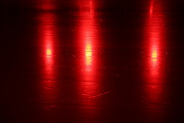 Red lights on the ice