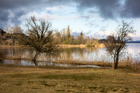 Greifensee an einem Herbstag.