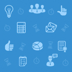 Vector Business background blue. Seamless pattern