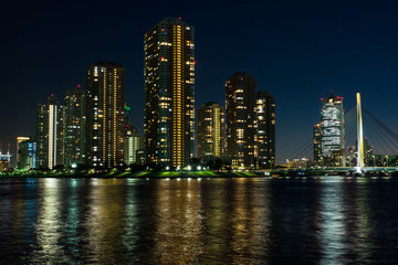 Fototapeta na wymiar 東京湾岸の夜景