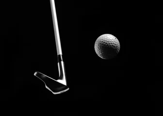 Papier Peint photo Lavable Golf Golf Club Hitting a Golf Ball