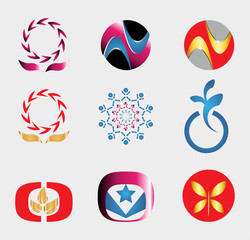 Set of logo and icons 