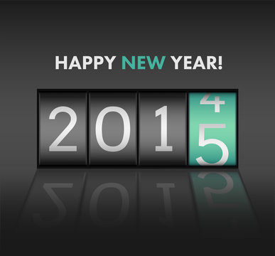 Happy new year vector with 2015