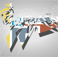 Futuristic background, geometric illustration.