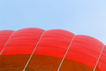 Outside of a hot air balloon 