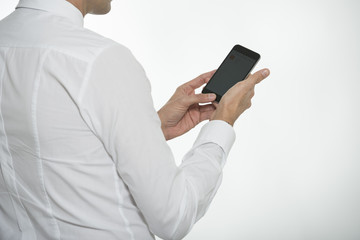 business mann with phone