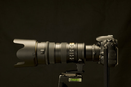 Fototapeta Digital SLR With Powerful Zoom