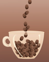 coffee bean cup
