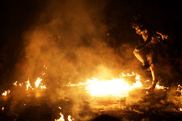 Traditional Balinese Kecak dance at Ulluwatu